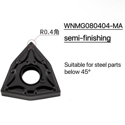 Wnmg080404-Ma Lâmina de torno de pêssego externa Lâmina CNC inserções indexáveis de lâmina utilizadas em ferramentas CNC