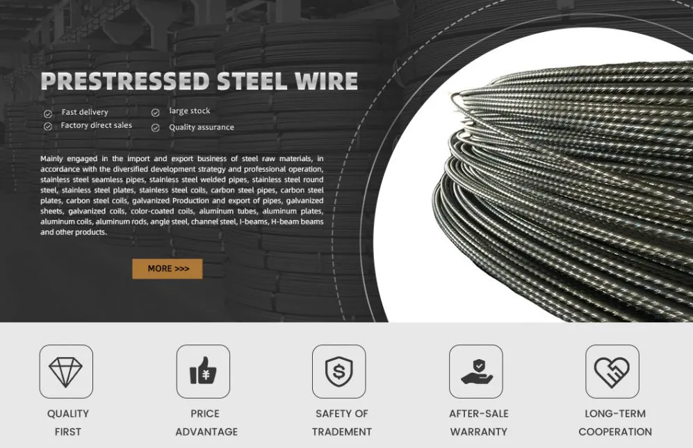 SG Brand 1860MPa PC Wire Prestressing Steel Strand Cable 7-Wire Post-Tension Strand Tendon 15.24MM Low-Relaxation 2.5 High