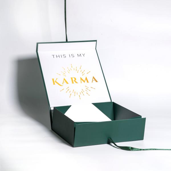 Caixas de empacotamento do presente luxuoso com 157gsm Art Paper papel do cartão de 1200 G/M