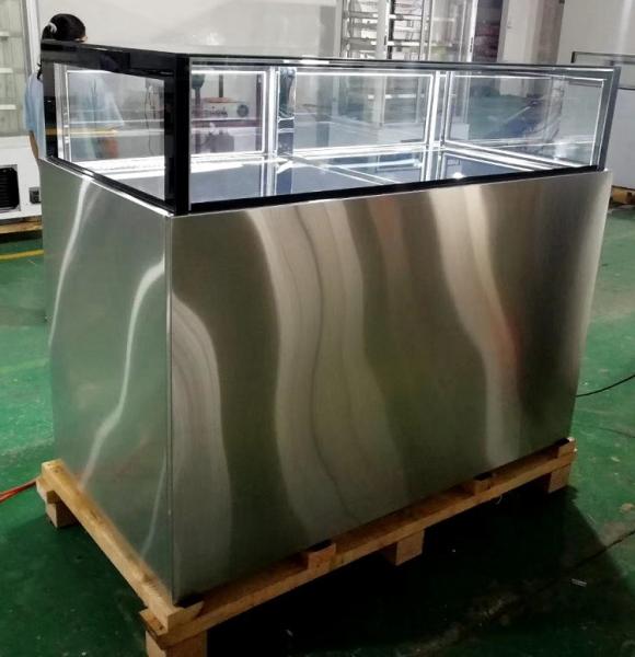 Back Sliding Door Bakery Glass Showcase , 1.2M Macaron Sandwich Display Refrigerator