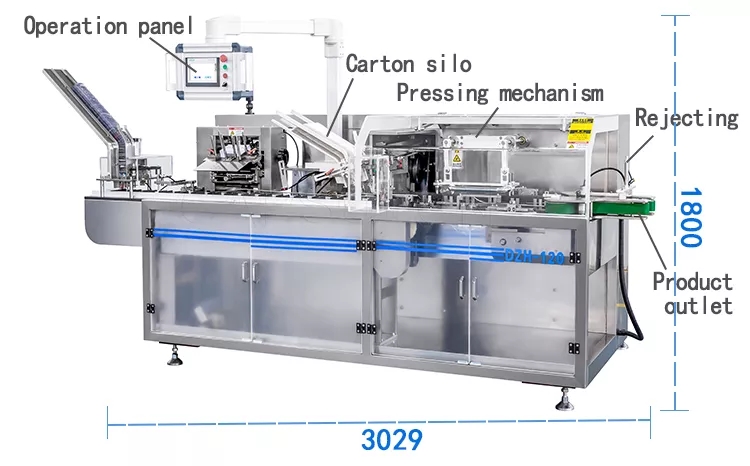 Машина автоматической горизонтальной бутылки Cartoning для фармацевтической плиты волдыря таблетки