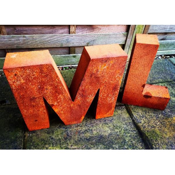 Письмо стабильности корозии скульптуры Кортен металла искусства сада стальное на