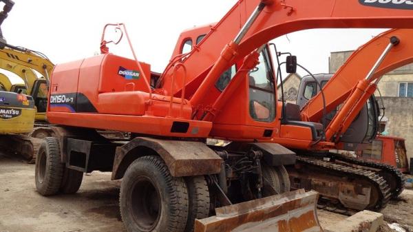 Used Doosan Excavator 150W-7 ,Hydraulic Excavator with Red Color