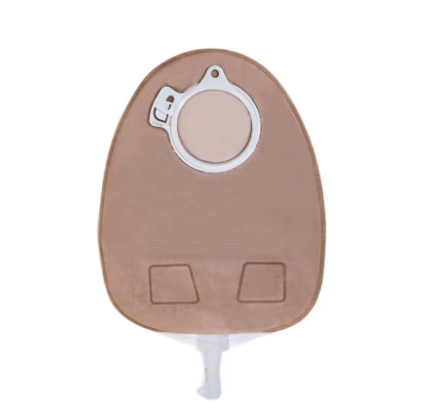 CE Approved Two-Piece Urostomy Bag with Anti-Reflux Valve, Leak-Proof Ostomy Pouch for Urine Drainage
