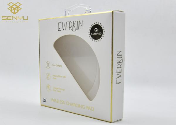 Custom Charger Electronic Mouse Packaging Box Window Opening Card Case