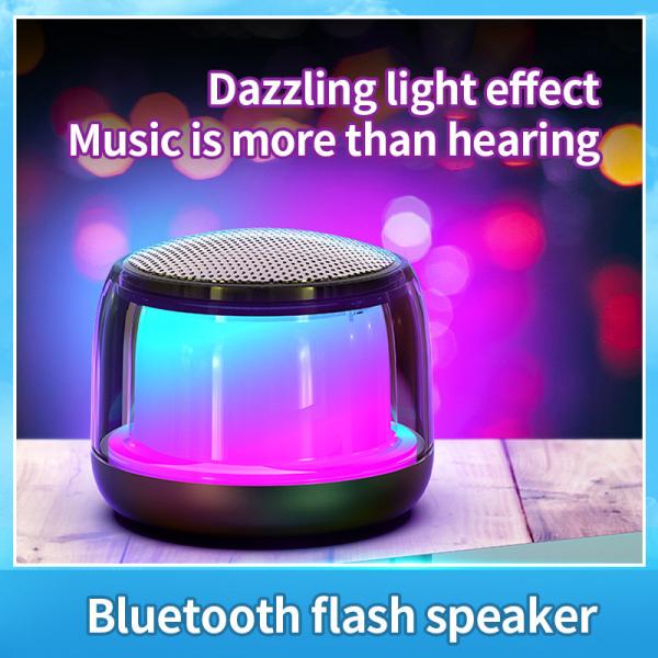 80mm Bluetooth Speaker Ambient Night Light 600mAh Waterproof Night Light