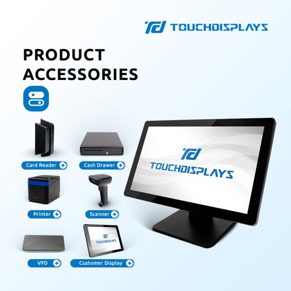 Retail DDR3 18.5 Inch Touch Screen POS System With Printer
