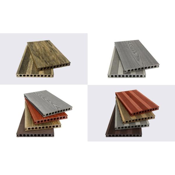 200x25mm Light Coloured Hollow Composite Decking ISO14001 Outdoor