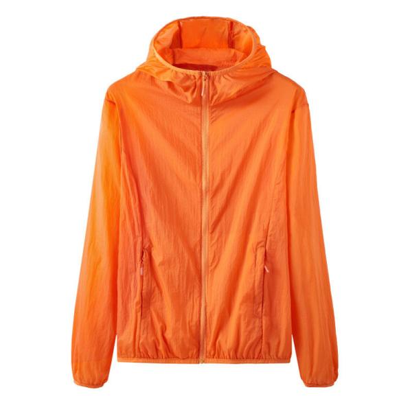 Long Sleeve Outdoor Windbreaker Jacket Solid Color Thin Sun Protective Clothing
