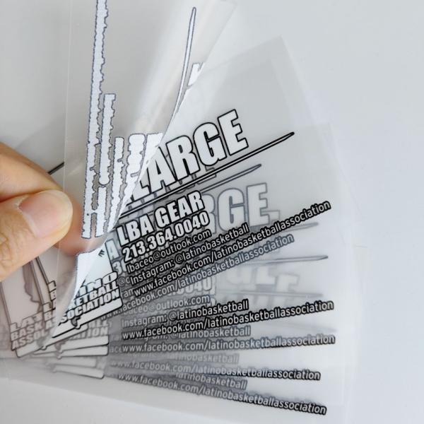 Ultra-soft tagless heat transfer labels for sensitive skin, custom neck label printing for t-shirt