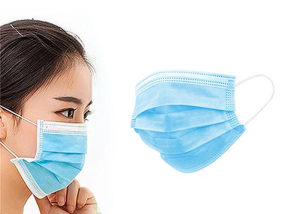 3 Ply Disposable Face Mask Anti Virus Surgical Mask With Elastic Ear Loop