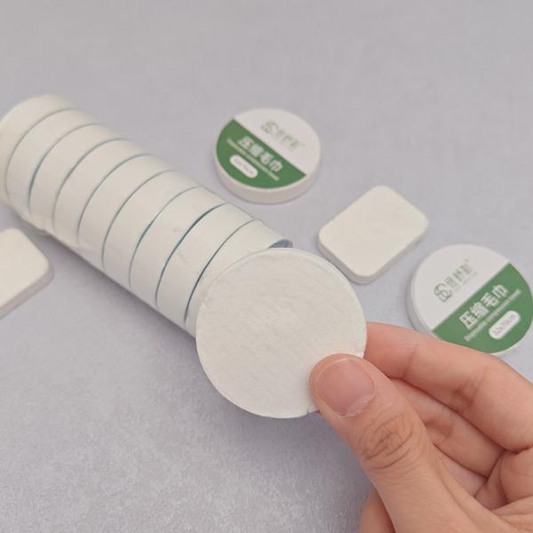 OEM ODM Une seule fois comprimé serviette faciale non tissée Viscose de bambou