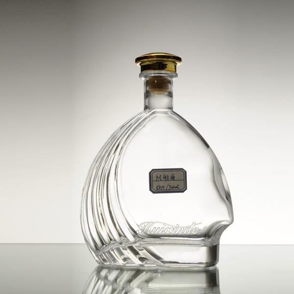 Embossing Pattern Super Flint Glass Bottles for Tequila Vodka 750ml Square OEM Design