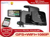 CMOS vue latérale de 3 pouces Dash Cam WIFI GPS caméscope de voiture vue avant et arrière