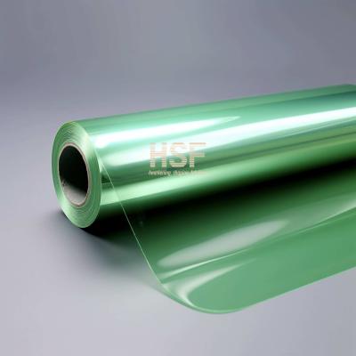 Película de liberação de PET não silicônica de 36 microns verde transparente OEM ODM