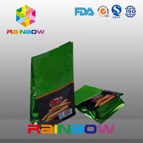 Полиэтиленовый пакет алюминиевой фольги, мешок уплотнения плоского дна 8 для легкой закускы/франчуза жарит