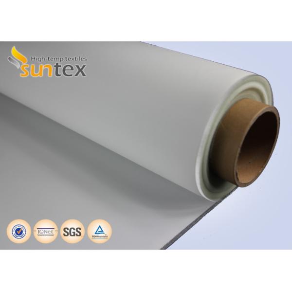0.21mm Plain/Twill PU Coated Fiberglass Fabric, Fire Protection Compensator & Curtain Cloth