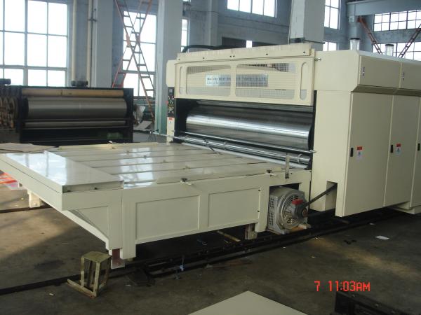 High Speed Auto Carton Making Machine With 15T Pneumatic Locking Printing Press Rollers