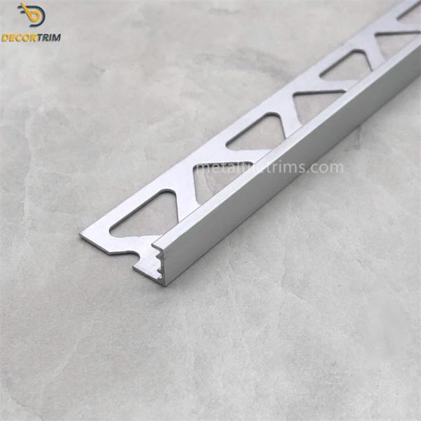 Matt Gold Width 23mm Aluminium L Shape Trim Silver Tile Edge Trim  Strip