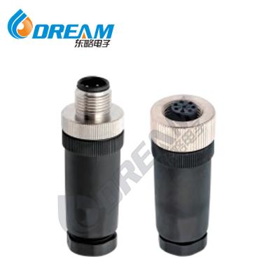 Circular Multipin Connectors Custom 4 5 8 12 17 Pin Male Female Socket Metal Circular Sensor M12 Connector