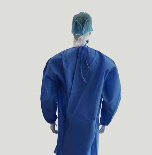 OEM Disposable Waterproof aami level 4 reinforced surgical gown for Hospital Doctor Nurse
