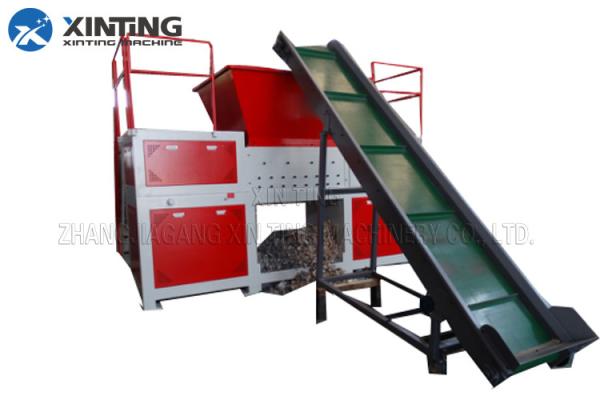 3-8mm Output Size Single Shaft Shredder Waste Recycling Plastic Crusher Machine