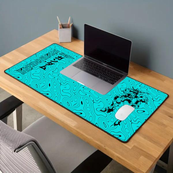 Custom Sublimation Logo XL XXL Large Computer Keyboard Deskpads with Rubber Mouse Pad