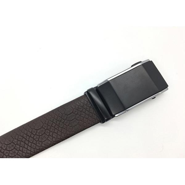 Ремень кожи храповика пояса официального платья людей со съемной пряжкой для больших и высокорослых брюк дела