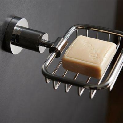 Projeto lustrado do dreno do ouro do prato de sabão suportes fixados na parede secos e limpos