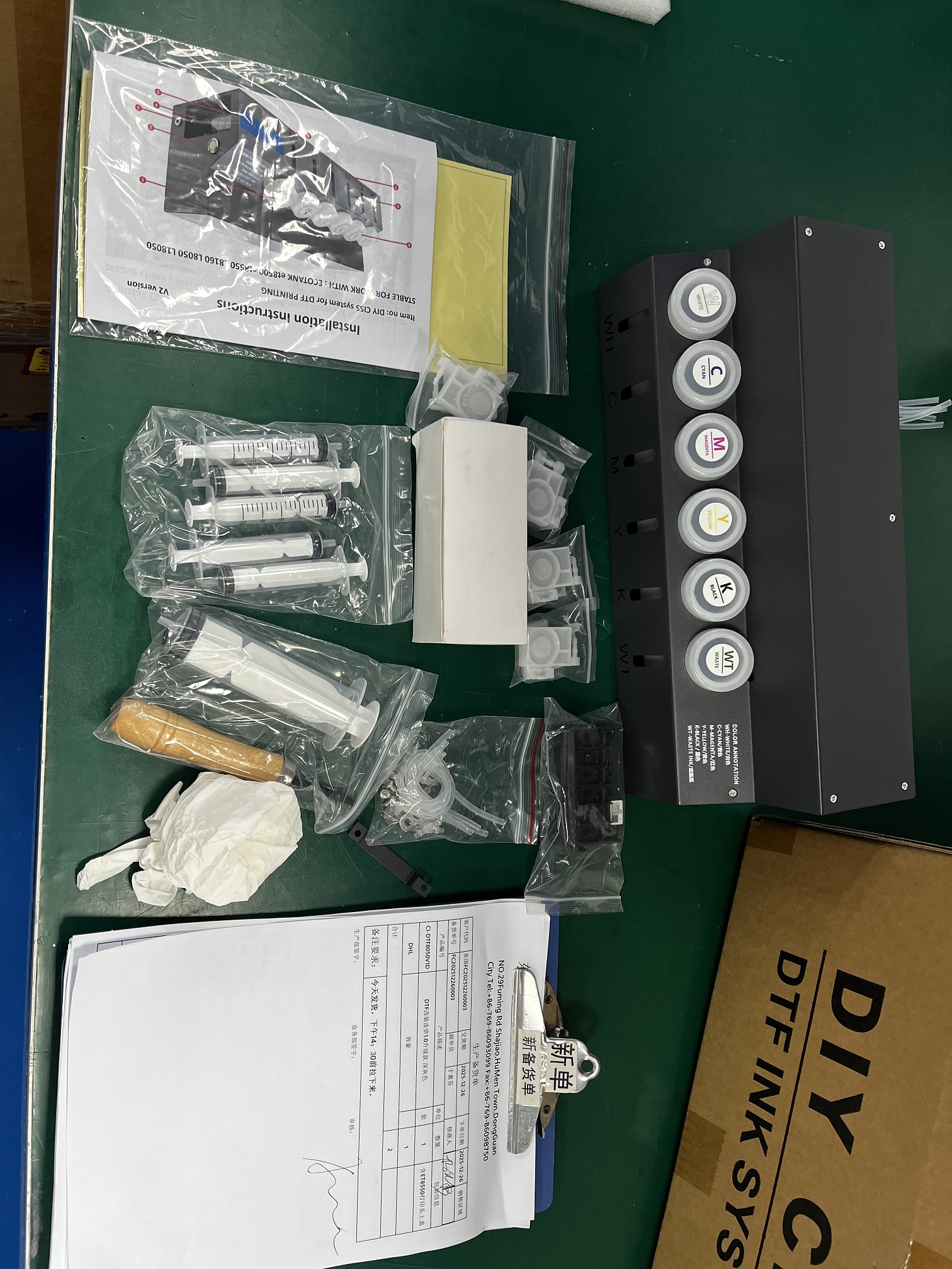USA Fast Ship Complete DIY DTF CISS Ink System DTF Ciss Kit for Epson XP15000 DTF Printer