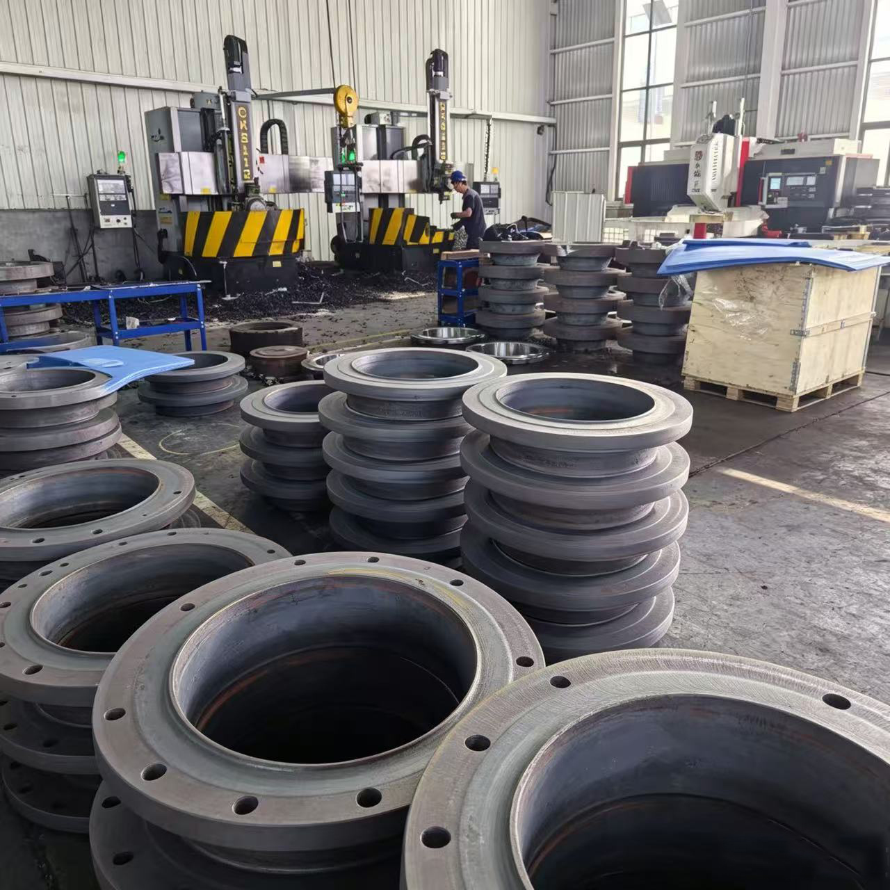 P245GH Material EN1092-1 Type 05 Blind Flange with Integral Forging and CNC Precision Machining