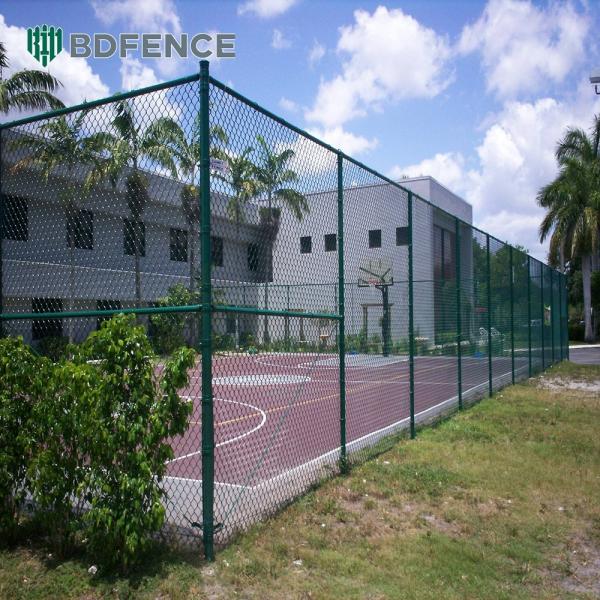 Galvanized Wire Chain Link Fence With High Tensile Metal Rolls 6 Feet Length Or Customizable