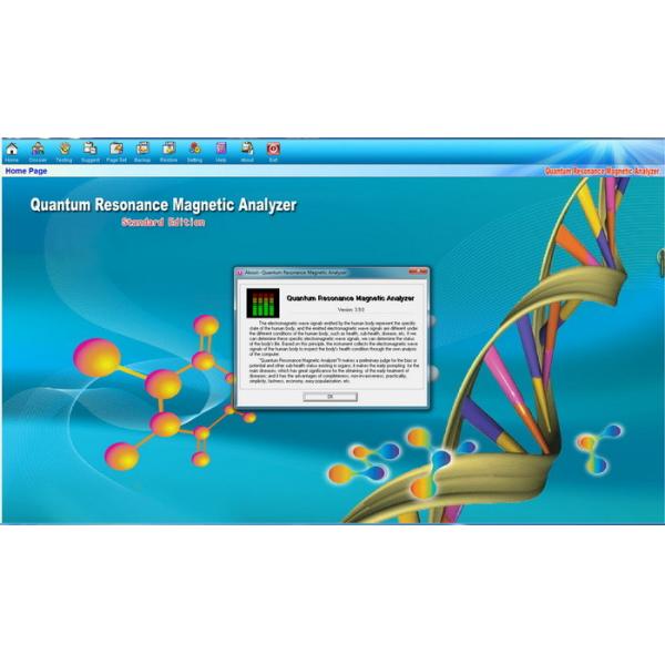 Dispositivo magnético del analizador de la terapia del organismo de los AE de la resonancia débil de Quantum con 36 informes