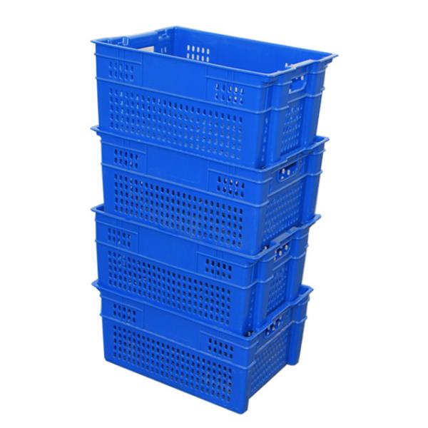 Stacking Plastic Crate for Bread Vegetable and Fruit Packaging Box HDPE Construction