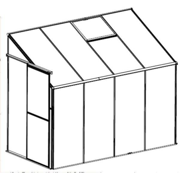дом 4ft установленный стеной зеленый легко собрал парник дома хобби