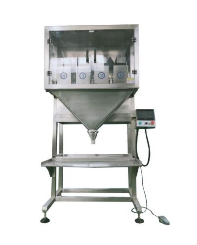 Granule Semi Auto Packing Machine 4 Heads Weigher 10-16 Bags/Min