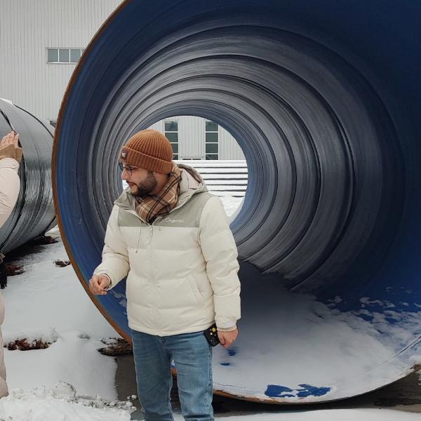 Cheap Spiral Welded Steel Pipe Machine Spiral Iron Pipe Making Machine Spiral Steel Pipe