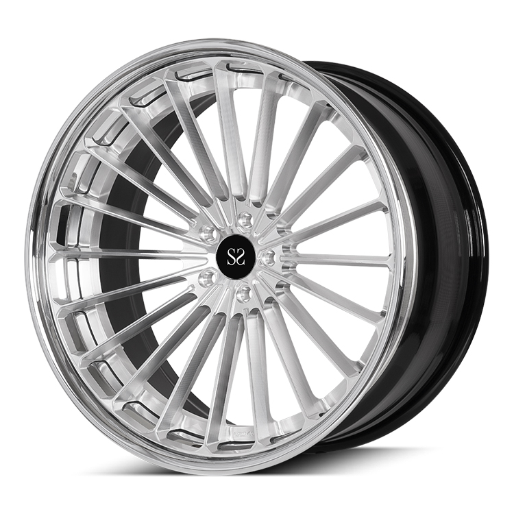 21x10 21x12 3PC выковало колеса алюминиевого сплава полирует для C6 Корвета Z06