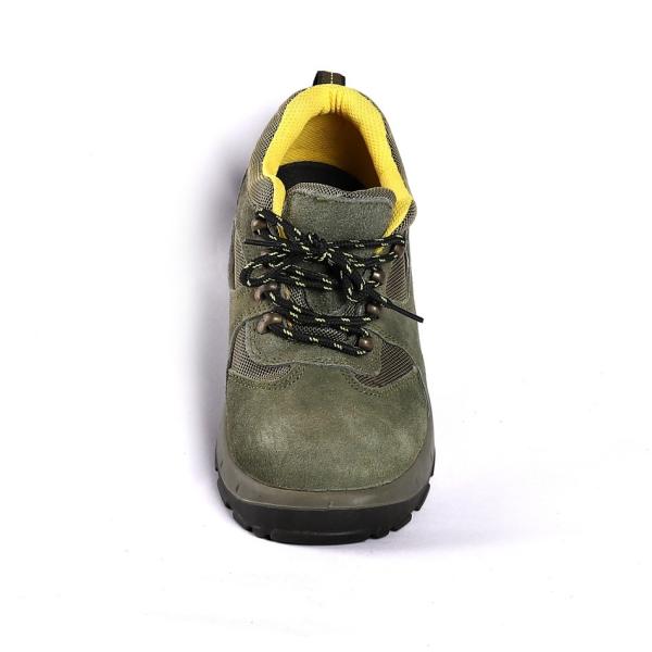 Unisex PU Injection Safety Shoe Steel Toe Cap Slip Abrasion Resistance Comfortable EVA Insole