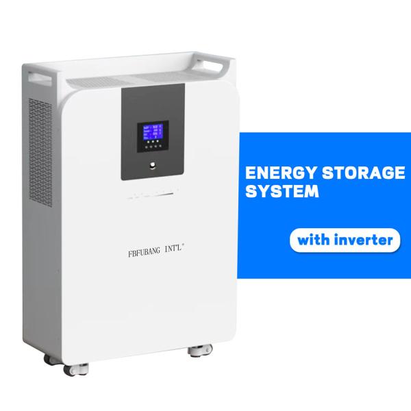 bateria de armazenamento solar branca toda da energia do inversor de 5kw 48v 200ah em uma
