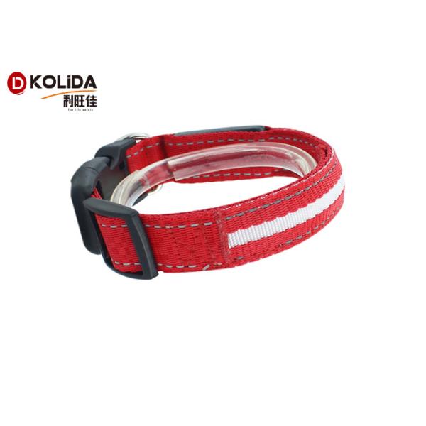 Anti - Lost Polyster LED Dog Collar Necklace Security Glitter Collars Flashing