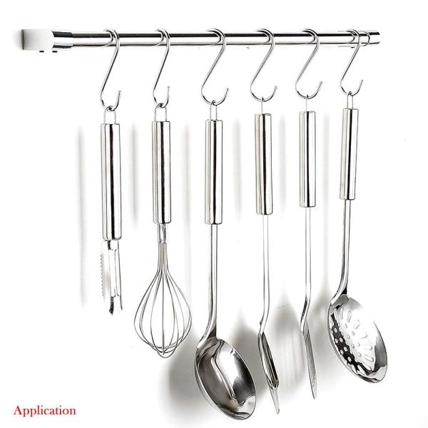 Ganchos de metal em forma de S elegantes e duráveis para decoração doméstica na sala de estar, quarto, cozinha