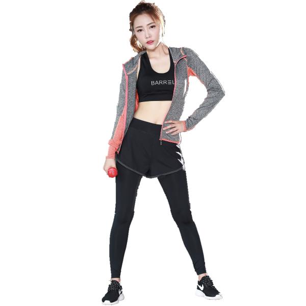 CPG Global High Quality  Breathable 3 Pieces Sets Long Sleeves Gym Running Racerback Sports Bra with Yoga Pants T1019
