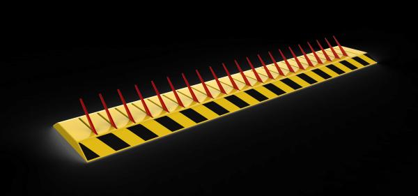 Rise Time 100mm per second Automatic Tyre Killer Adjustable Spike Height Customizable Size L by 550 by 80 Millimeters for Vehicle Barrier