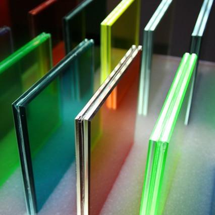 Colored Laminated Glass Sheets Flat / Curve Reflective Laminated Glass Panels PVB SGP Flat Safety Laminated Table Glass Clear Ultra White Dark Blue