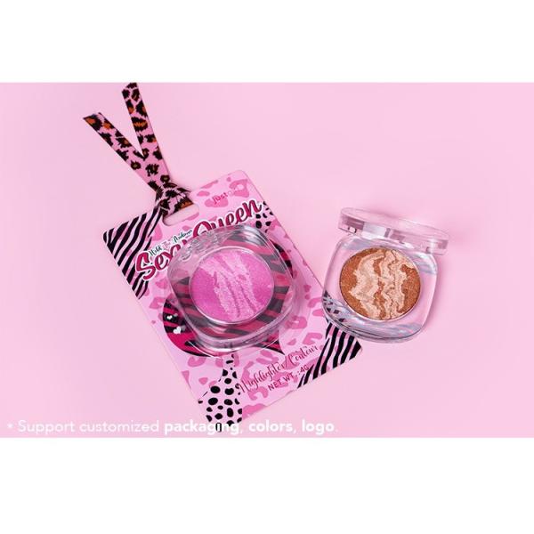 Diamond Glowing Glitter Makeup Highlighter Single Pressed Glitter Eyeshadow Palette