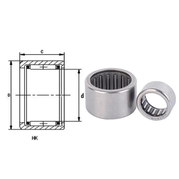 China Bearing Needle Roller Bearing HK12*17*12 Precision Instrument Needle Bearing
