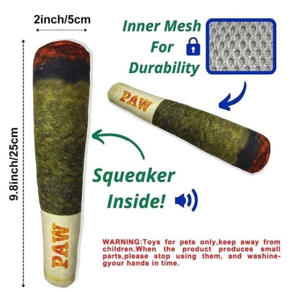 PAW Squeaky Dog Toy - The Solution for Aggressive Chewers and Power Destroyers