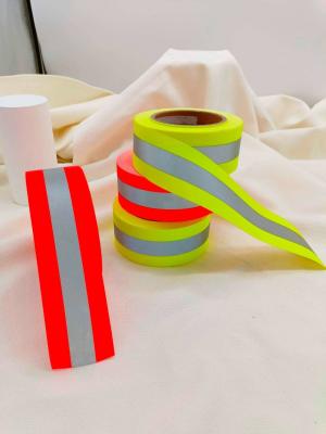 Flame Retardant High Visibility Silver Safety Reflective Tape For Clothing Firefighter suits Yellow Orange