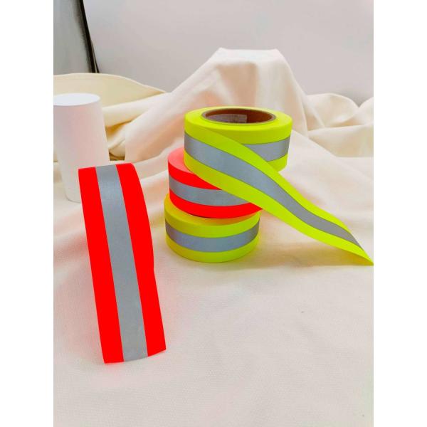 Пламя - лента retardant высокой безопасности серебра видимости отражательная для апельсина костюмов пожарного одежды желтого